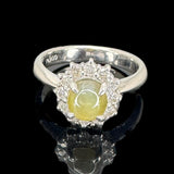 Cat Eye Diamond Pt900 Ladies Ring