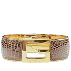 Gucci G Logo Hinged Bangle Bracelet 65G With Box