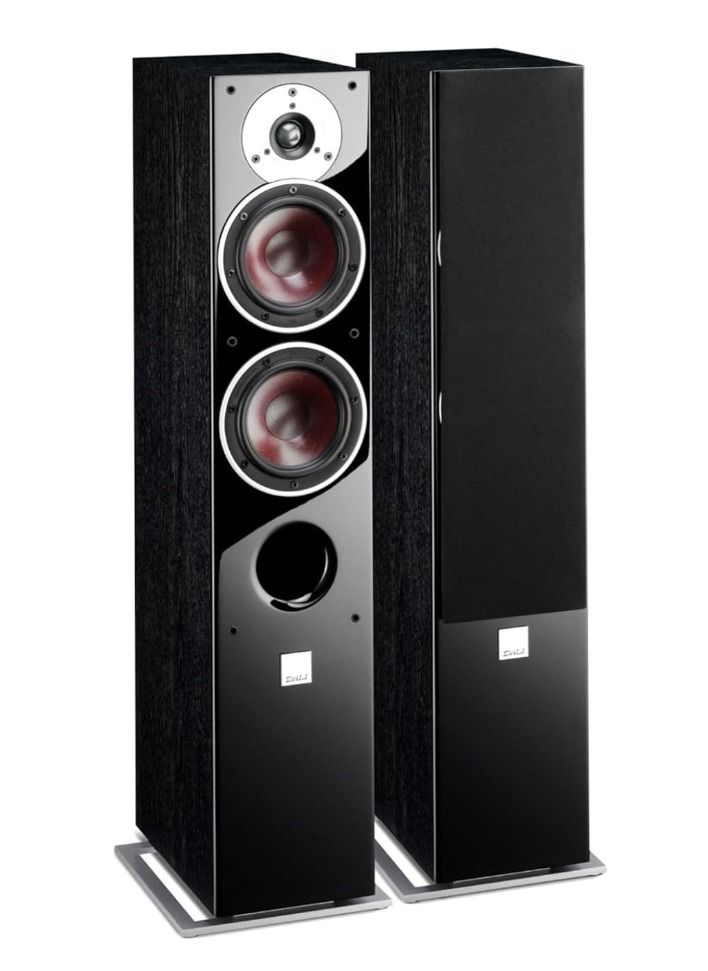 DALI ZENSOR 5 AX Compact & Slim Bluetooth Active Floor-Standing Speaker - Black Ash Vinyl (Pair)