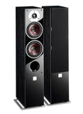 DALI ZENSOR 5 AX Compact & Slim Bluetooth Active Floor-Standing Speaker - Black Ash Vinyl (Pair)