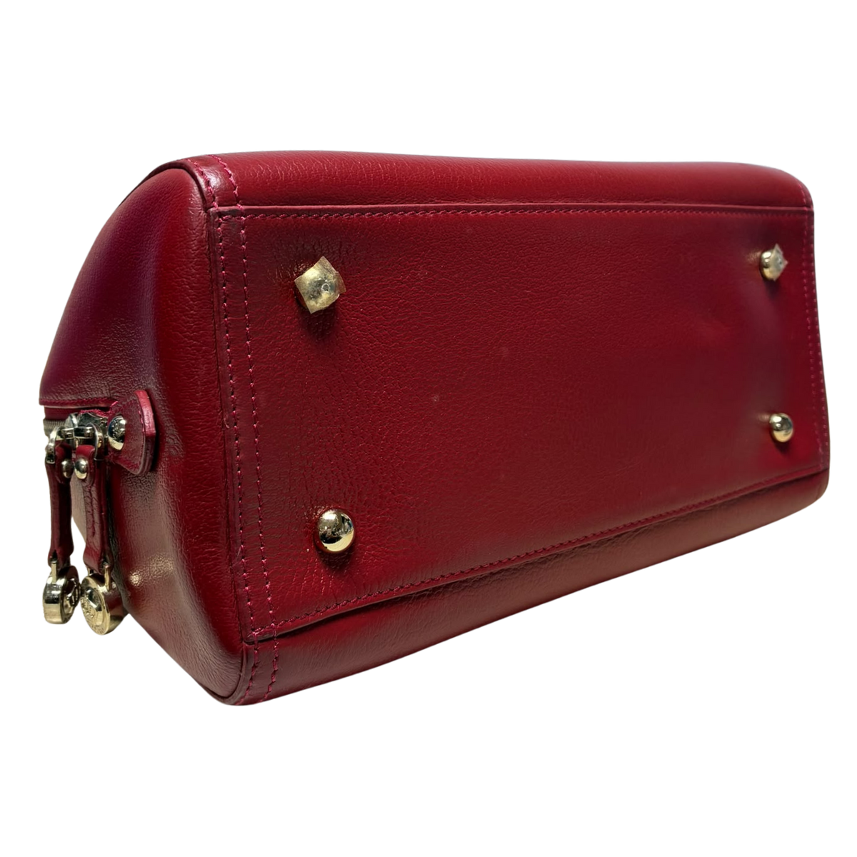 Tocco Toscano TS241011 Red Leather Top Handle Shoulder Bag