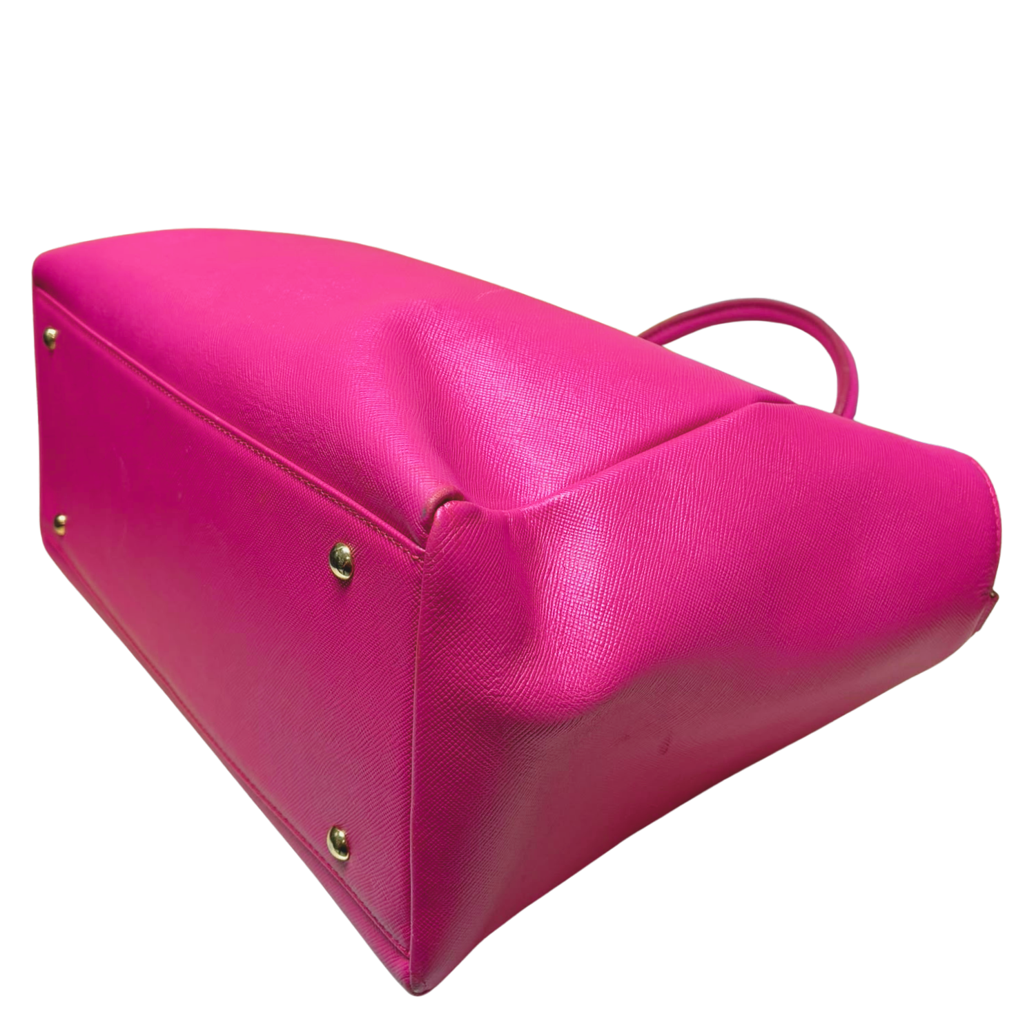 Samantha Thavasa Lady Azel Saffiano Leather Handbag Magenta Pink