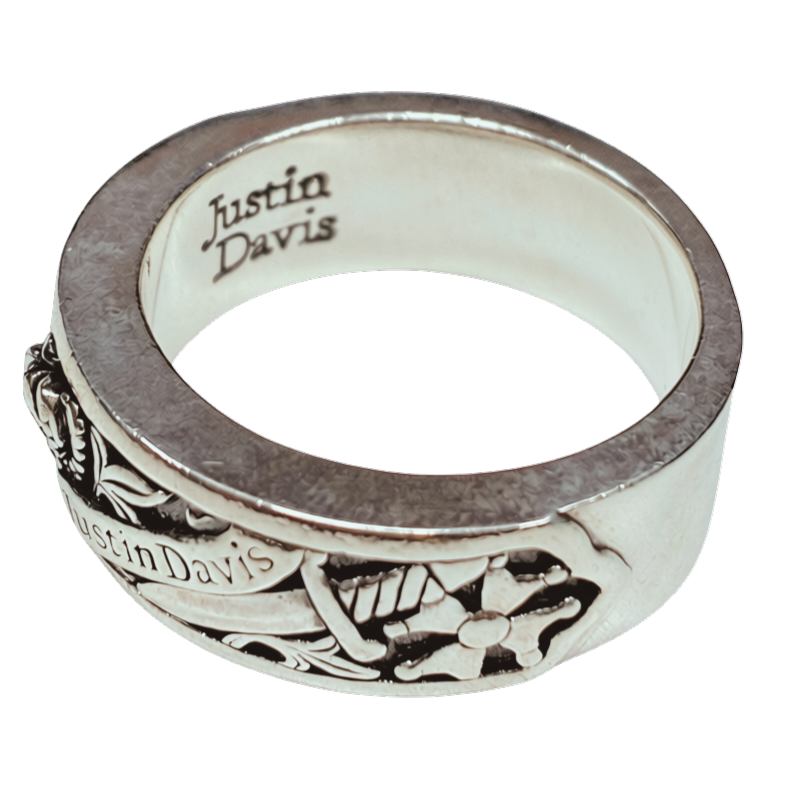 Justin Davis SRJ202 Holy Sacrament Ring SV925 13.1G Size 18 With Box Secondary image