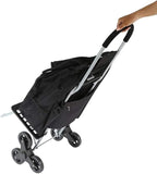 Dbest Stair Climber Bigger Trolley Dolly Black Grocery Shopping Foldable Cart 44 Inch
