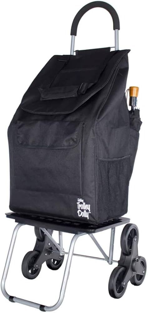 Dbest Stair Climber Bigger Trolley Dolly Black Grocery Shopping Foldable Cart 44 Inch