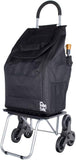Dbest Stair Climber Bigger Trolley Dolly Black Grocery Shopping Foldable Cart 44 Inch