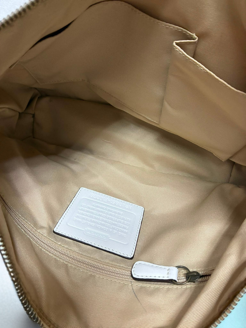 Coach F10379 Signature C Canvas And Leather Shoulder Bag