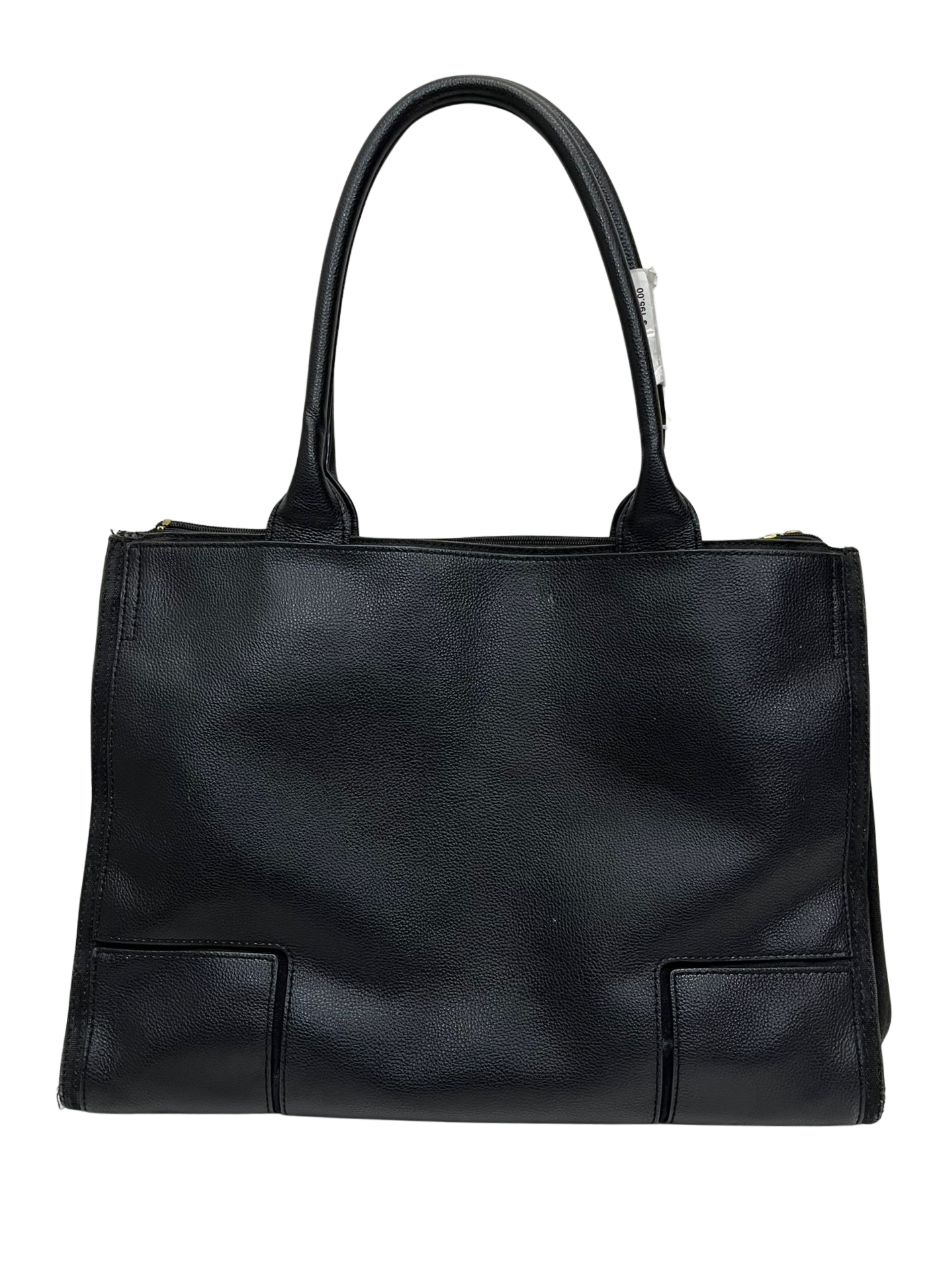 Tory Burch Large Double Zip Tote Black CanvasLeather Bag Secondary image