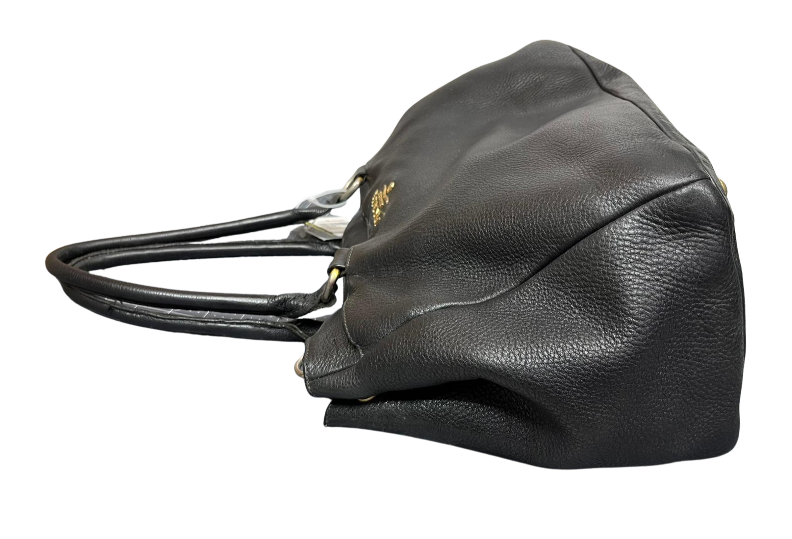 Prada Vitello Daino Tote Bag Black