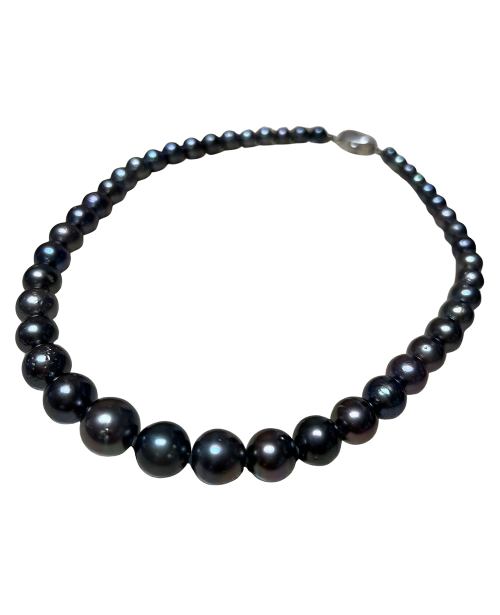 Black South Sea Pearl Necklace 7.4to11.9mm 49cm
