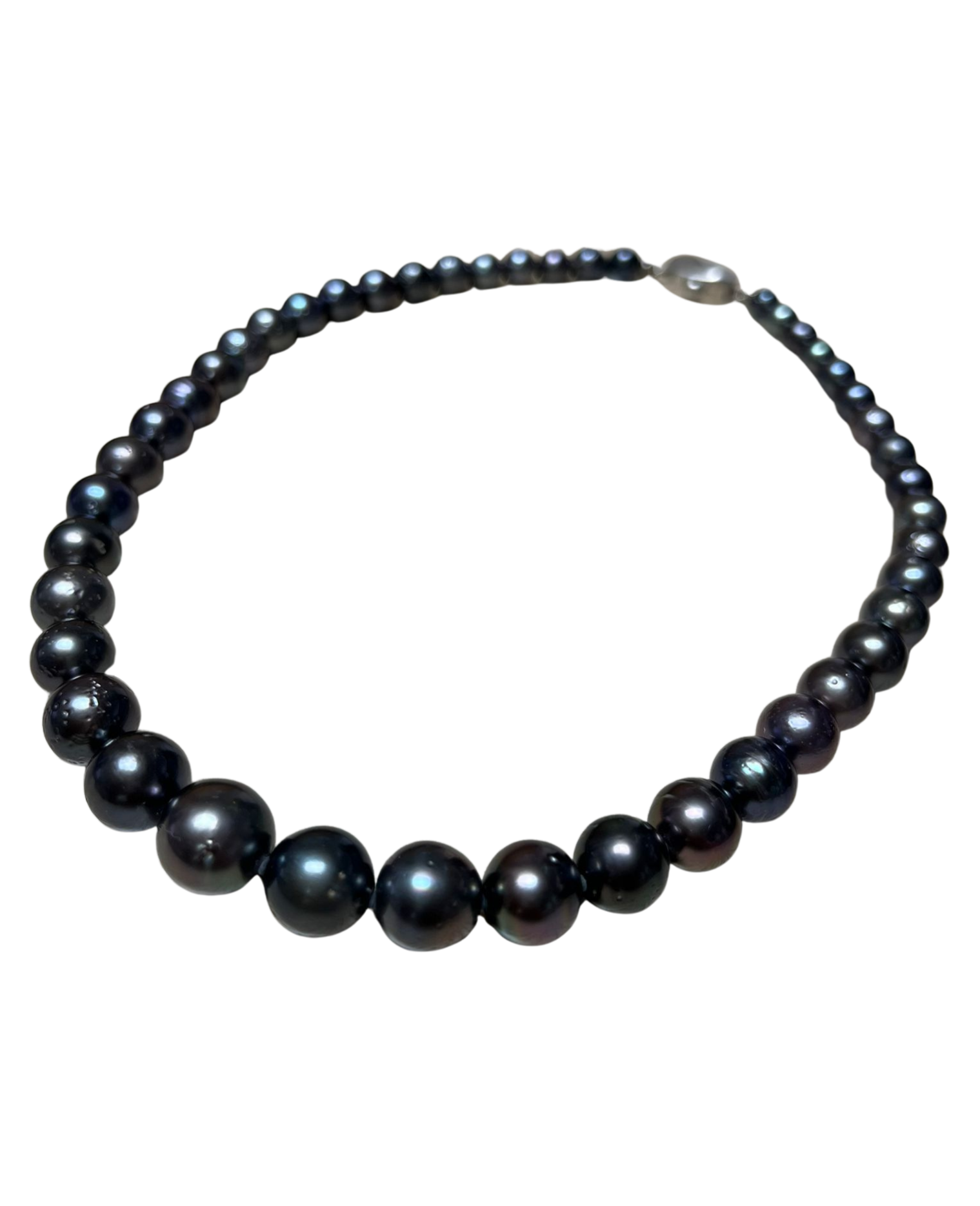 Black South Sea Pearl Necklace 7.4to11.9mm 49cm