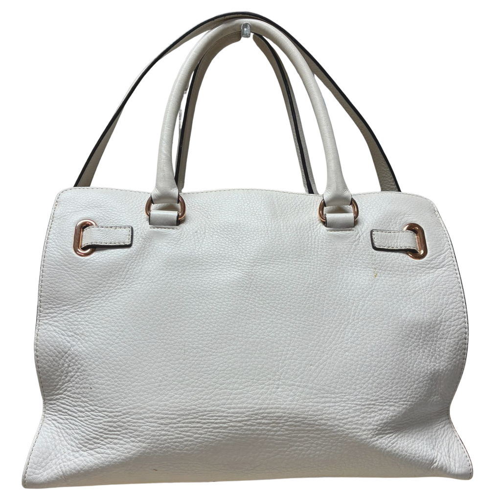 Michael Kors Hamilton East West Large Satchel Ivory