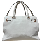 Michael Kors Hamilton East West Large Satchel Ivory