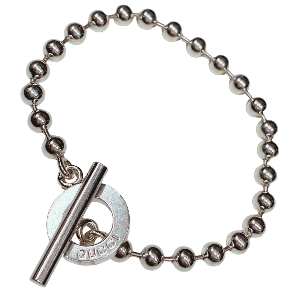 Gucci Ball Chain Bracelet SV925 16.1G 19CM