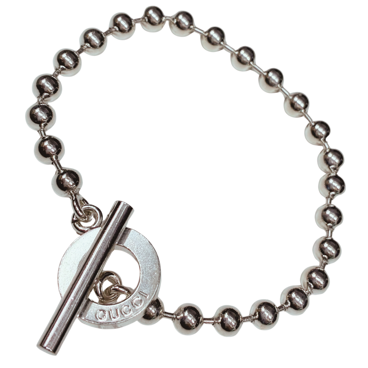 Gucci Ball Chain Bracelet SV925 16.1G 19CM