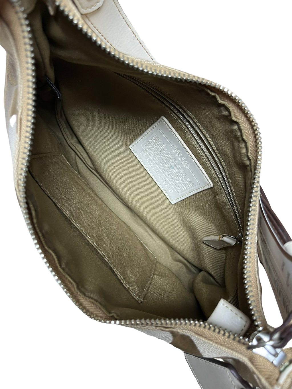 Coach Signature Stripe Demi Shoulder Bag  F19218