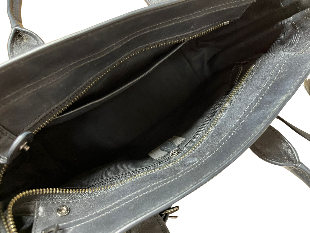 Coach Swagger 27 Black Leather Handbag
