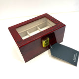 3 Slot Maroon Watch Holder