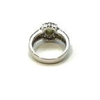 PT900 Chrysoberyl Cat's Eye & Diamond Ring