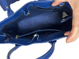 Agnes B Voyage 2Way Shoulder Tote Medium Blue