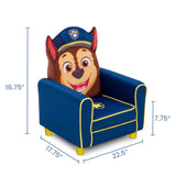 Delta Children Figural Upholstered Kids Chair, Nick Jr. PAW Patrol Chase