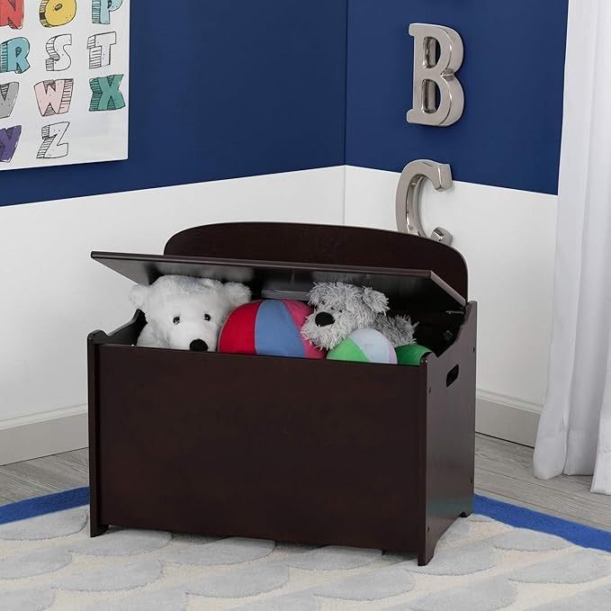 Delta Children MySize Deluxe Toy Box Dark Chocolate
