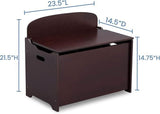 Delta Children MySize Deluxe Toy Box Dark Chocolate