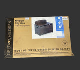 Delta Children MySize Deluxe Toy Box Dark Chocolate
