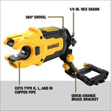DEWALT IMPACT CONNECT Copper Pipe Cutter Attachment