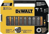 DEWALT Impact Socket Set, SAE, 1/2-Inch, 10-Piece (DW22812)
