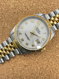 Rolex Datejust 36mm 16233 Ivory Computer Dial U serial Watch