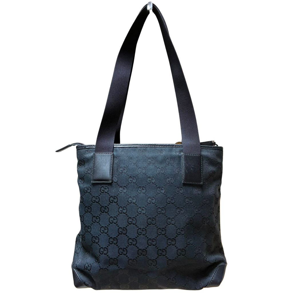 Gucci 0190402 GG Canvas Tote Bag Black