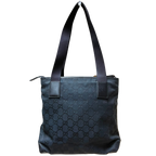 Gucci 0190402 GG Canvas Tote Bag Black