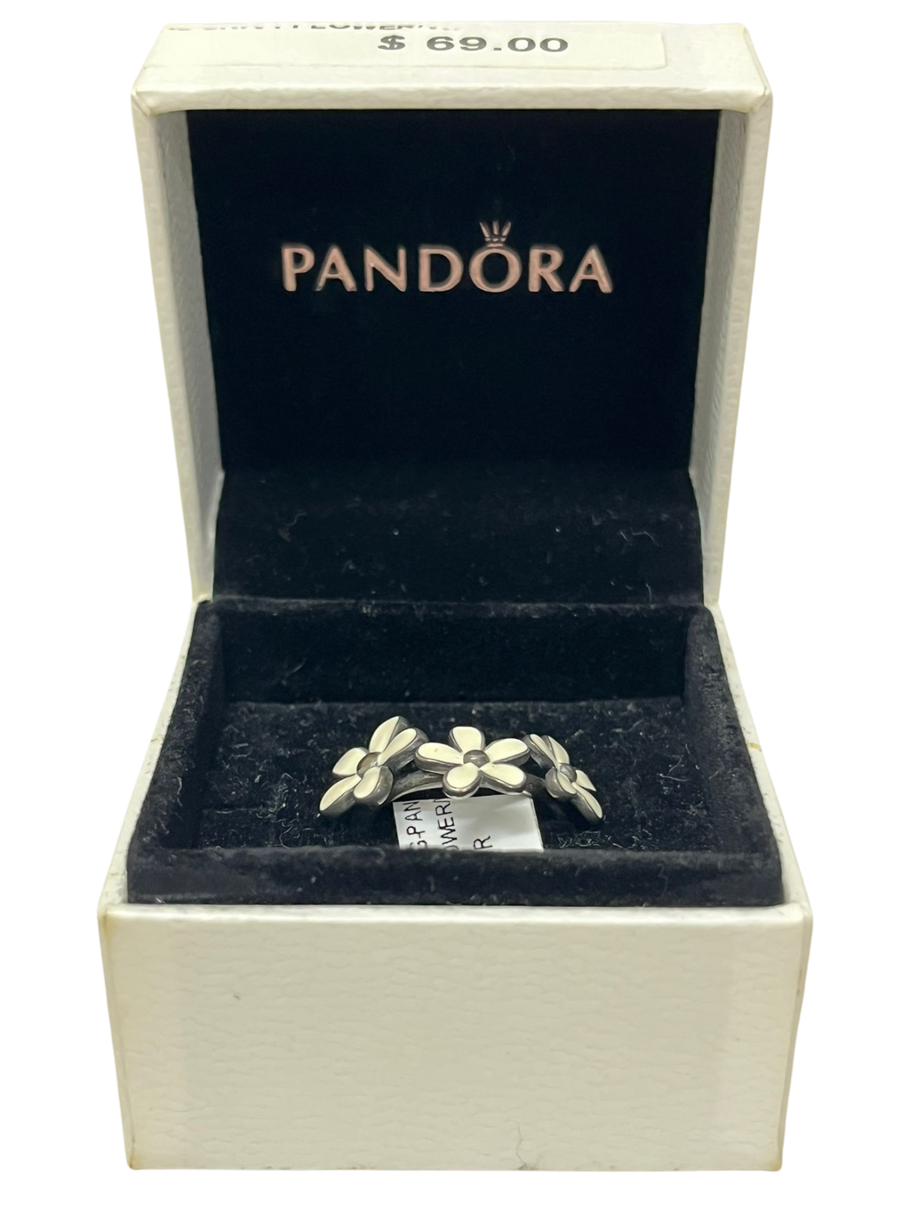 Pandora Triple Daisy Sterling Silver Ring