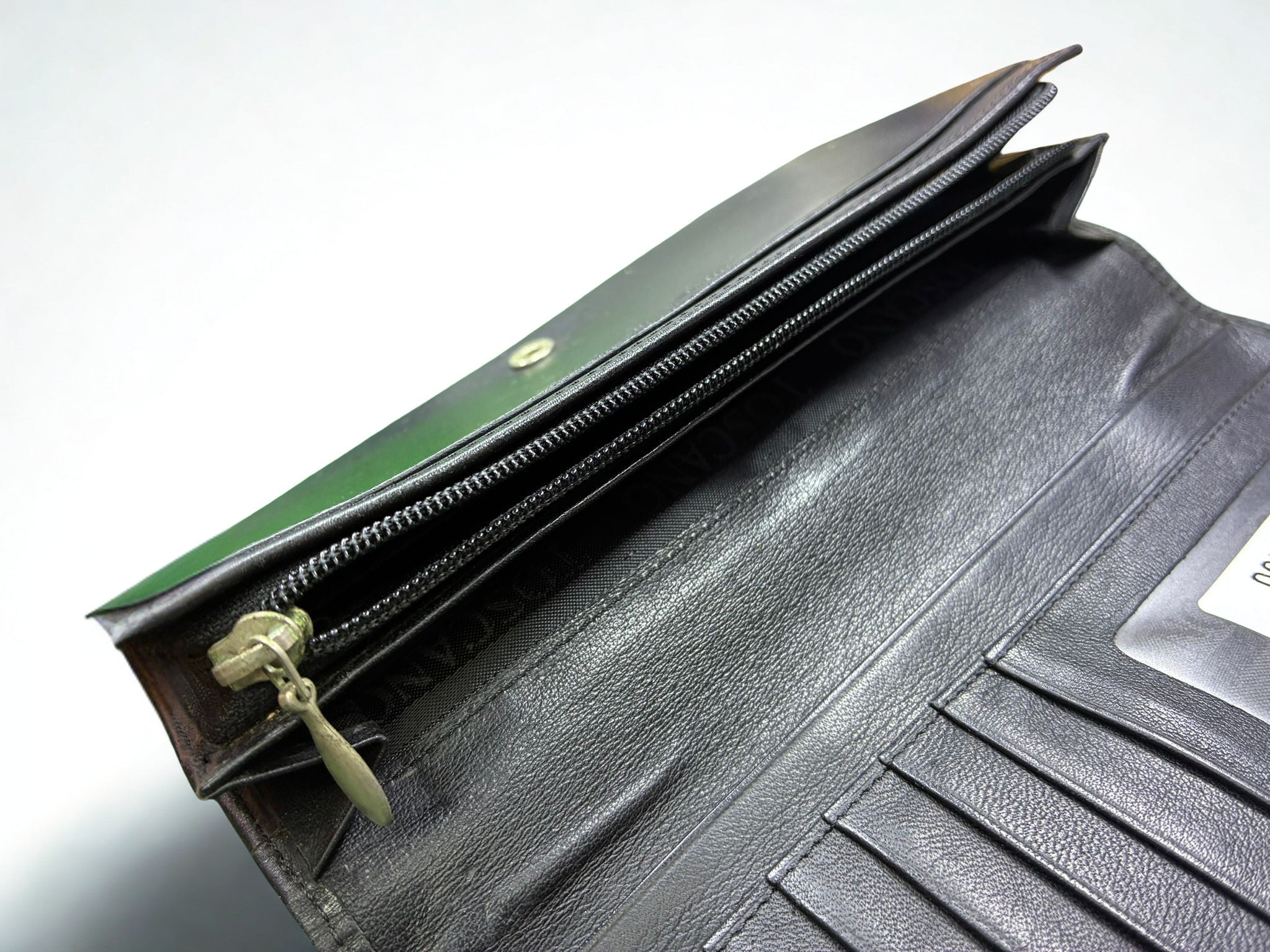 Toscano Black Genuine Leather Long Wallet