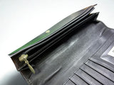 Toscano Black Genuine Leather Long Wallet
