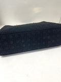 Dior Lady Dior Cloth Handbag w/Gold Charms, Black