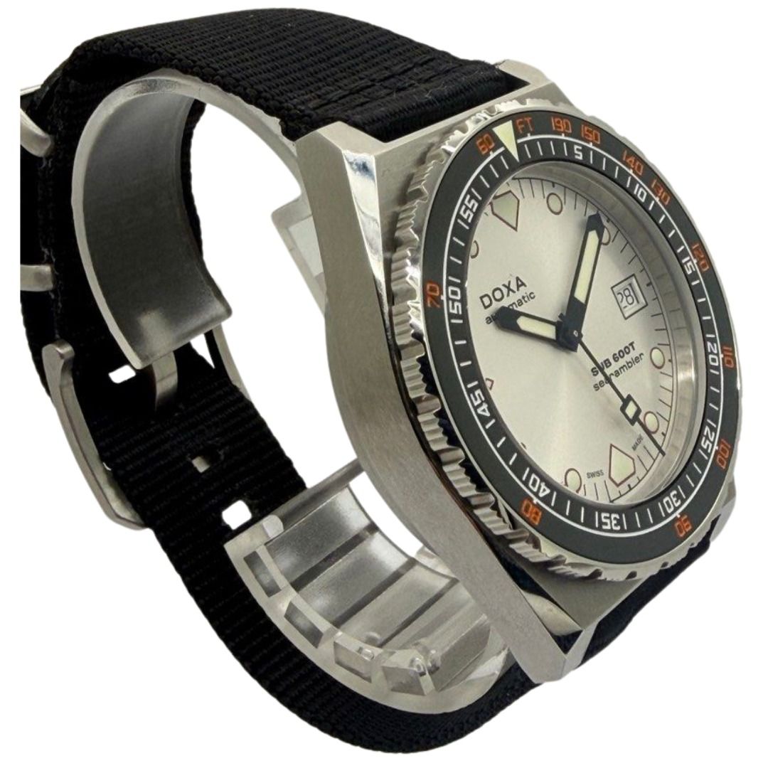 DOXA Sub 600T Searambler 40mm Automatic Silver Dial Watch “June-26”