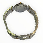 Dunhill Swiss Two-Tone Silver and Gold Tone Case Bracelet with Gold Dial Crystal Marker Ladies Watch 28mm