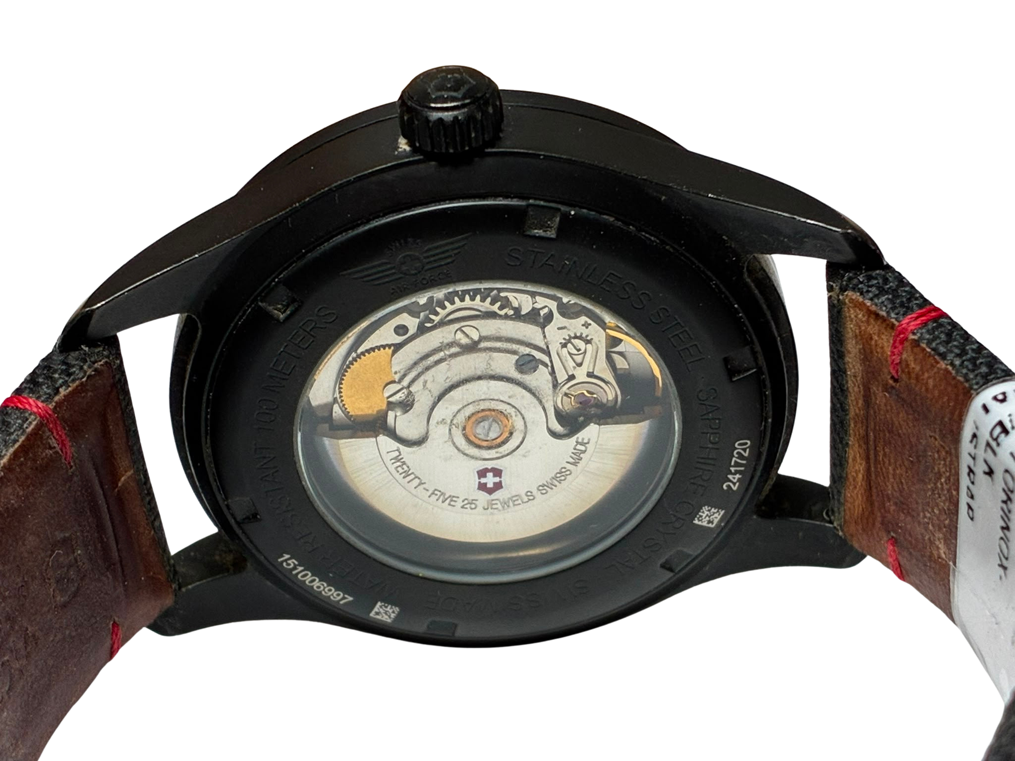 Victorinox 241720 Swiss Army Airboss Mechanical Black Edition Watch 42mm