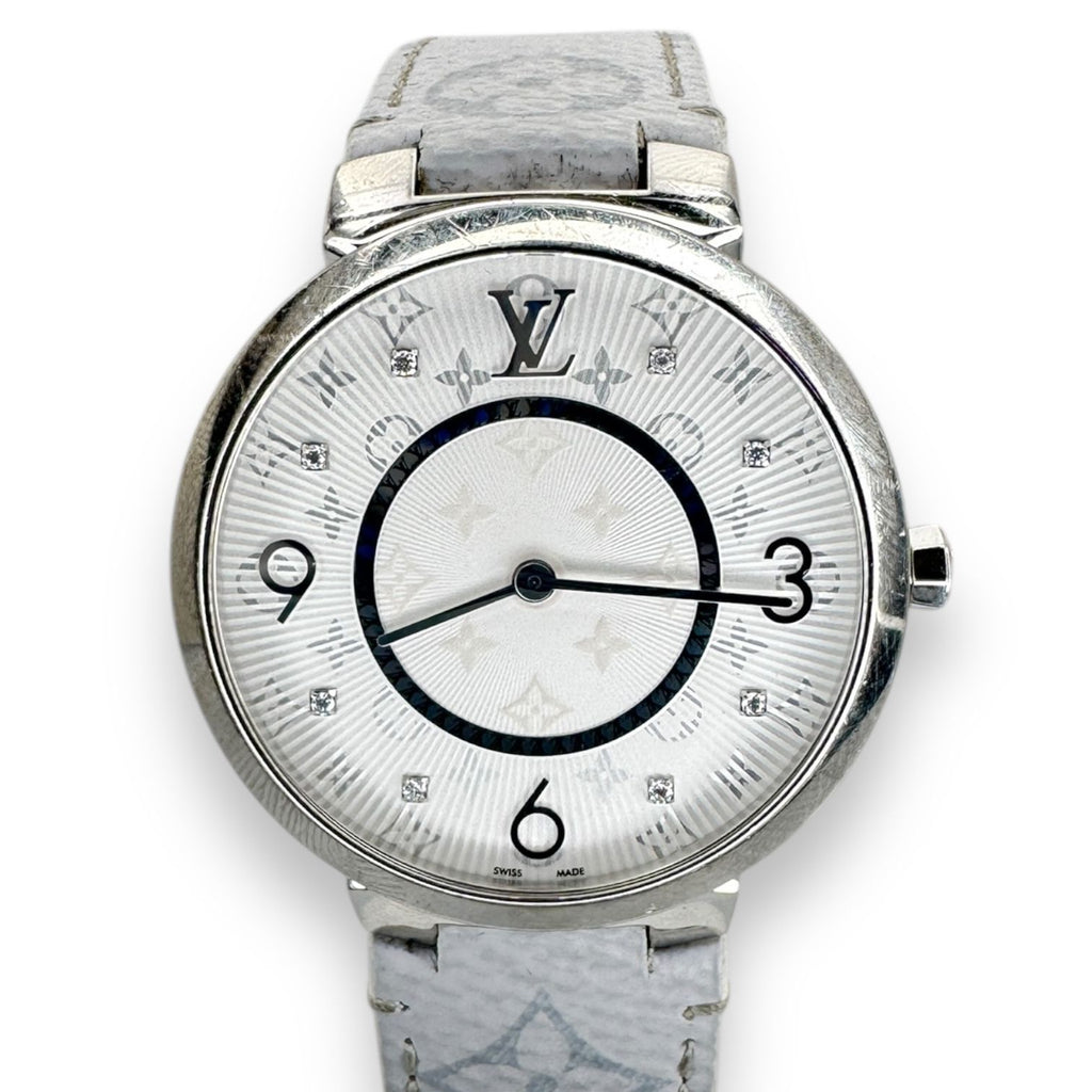 Louis Vuitton Tambour Slim Q1E01 Quartz Watch Ladys 33mm
