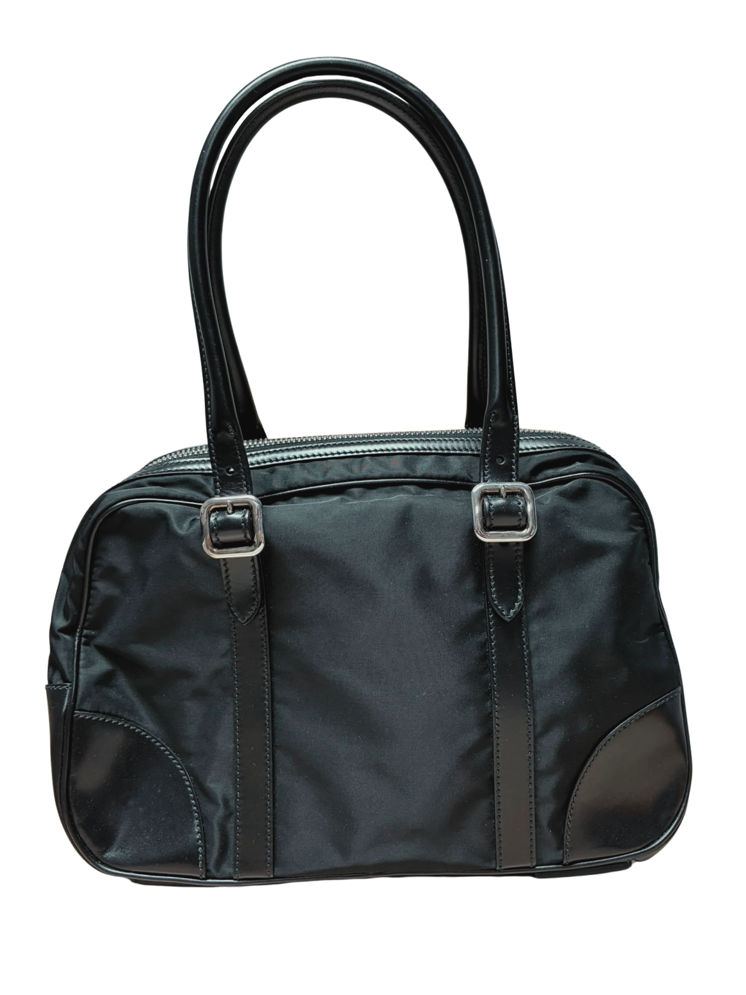 Prada Tessuto Nylon Bauletto Handbag