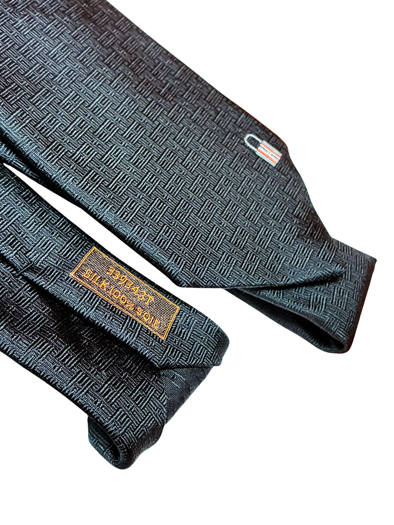 Hermes Silk Tie Black