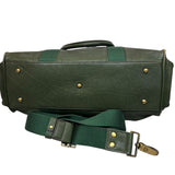 MCM Green Leather Double Pocket Bag