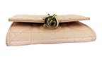 Dior My Dior Glycine Wallet Powder Pink Cannage Lambskin With D I O R Charms