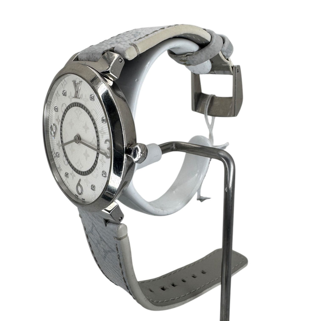 Louis Vuitton Tambour Slim Q1E01 Quartz Watch Ladys 33mm