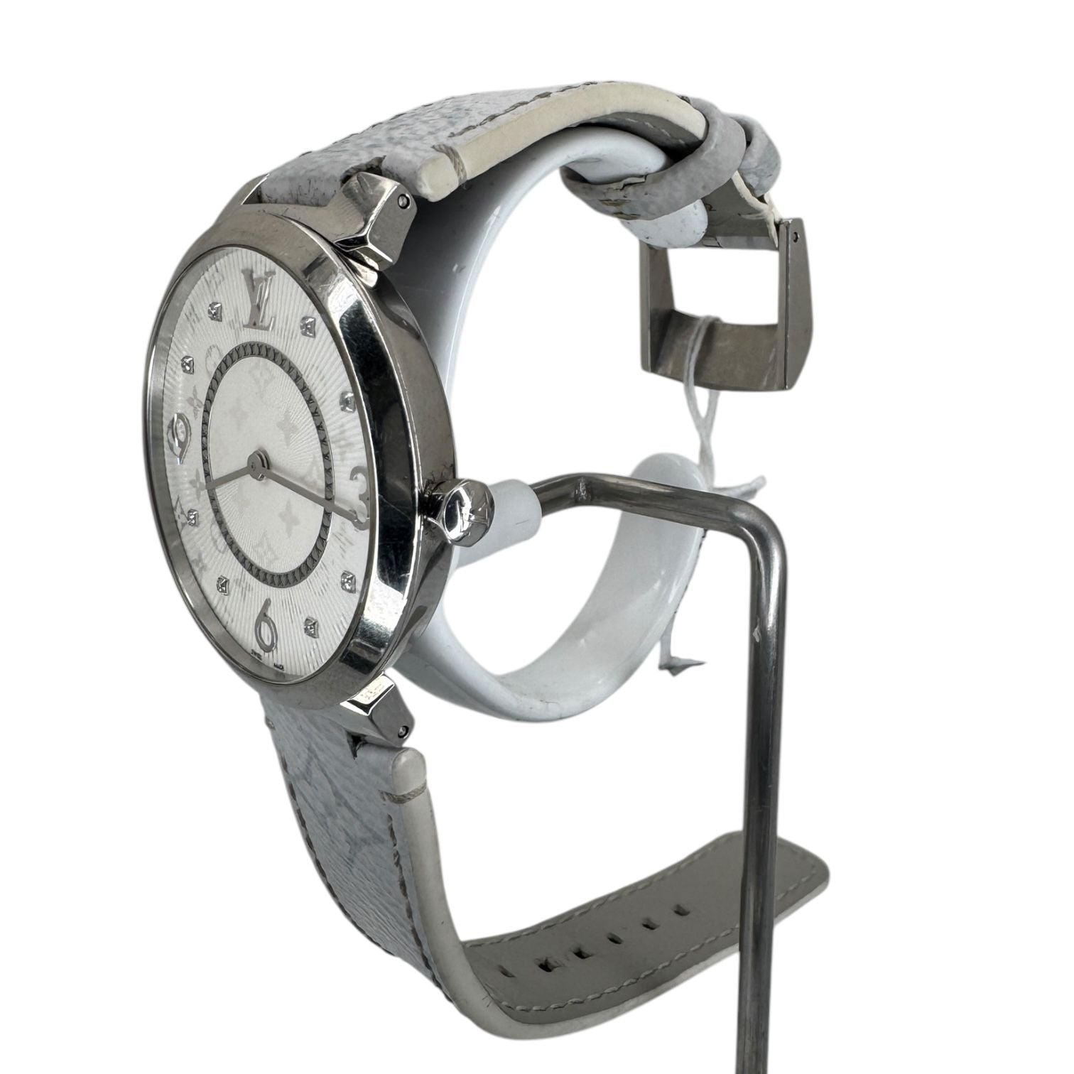 Louis Vuitton Tambour Slim Q1E01 Quartz Watch Ladys 33mm