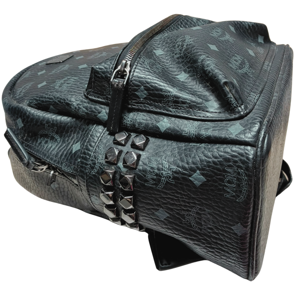 MCM T1851 Stark Side Studs Backpack Visetos Black