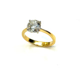 18KYG 1.63cts Round Brilliant Lab Grown Diamond Ring