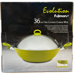 Meyer Fujimaru Evolution 36cm Covered Chinese Wok Lime Green